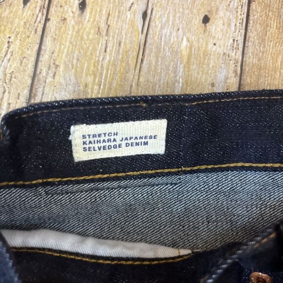 Gap Kaihara Selvedge Jeans Japanese Selvedge Slim Stretch 30X28 - Picture 10 of 13